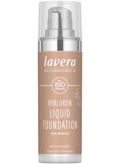 lavera lavera Hyaluron Liquid Foundation - Cool Honey 04 - Foundation Make Up with Hyaluron & Almond Oil for a Flawless Complexion - Face Make Up - PETA Certified - Vegan - Made in Germany - 1 Fl Oz  - Image 1