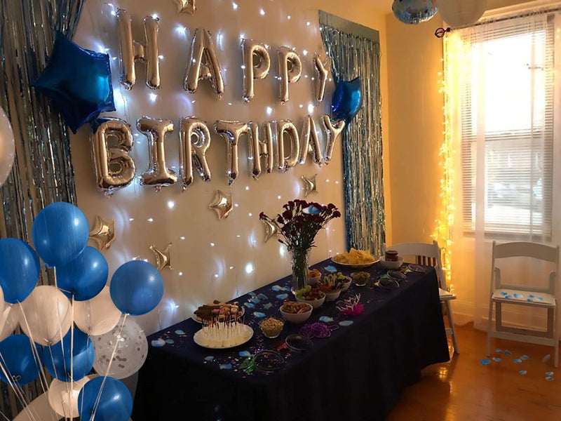 iPartycool 50Pcs Happy Birthday Balloon Decorations, 3D Premium Reusable Aluminum Foil Birthday Banner and Ecofriendly Big Star and Latex Balloons Set for Birthday Party Decorations and Supplies - Image 2