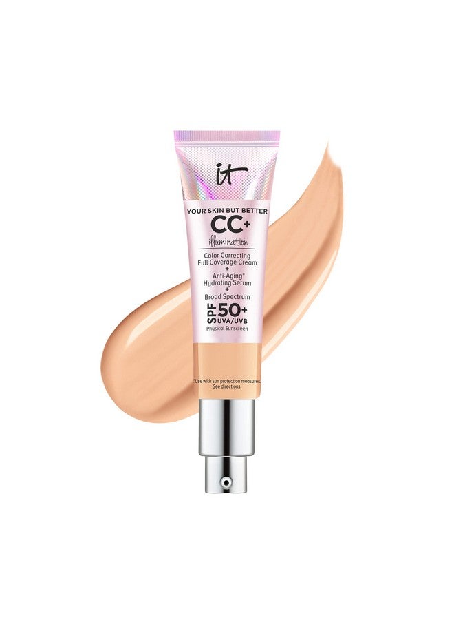 IT COSMETICS Your Skin But Better Cc+ Cream Illumination - Color Correcting Cream, Full-Coverage Foundation, Hydrating Serum & Spf 50+ Sunscreen Radiant Finish 1.08 Fl Oz - Image 1