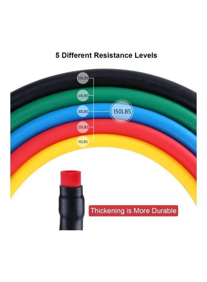 نيبمينينت طقم أشرطة مقاومة أنبوبية مع ملحقات مكون من 12 قطعة - Image 4