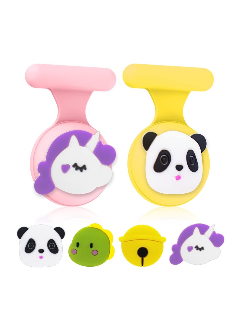 SYOSI AirTag Holder for Kids, Hidden Case for Apple Air Tag Brooch Pin Portable Than Bracelet, Necklace, Watch Band, Wristband Tags Accessories for Boys Girls (4 models) - Image 1