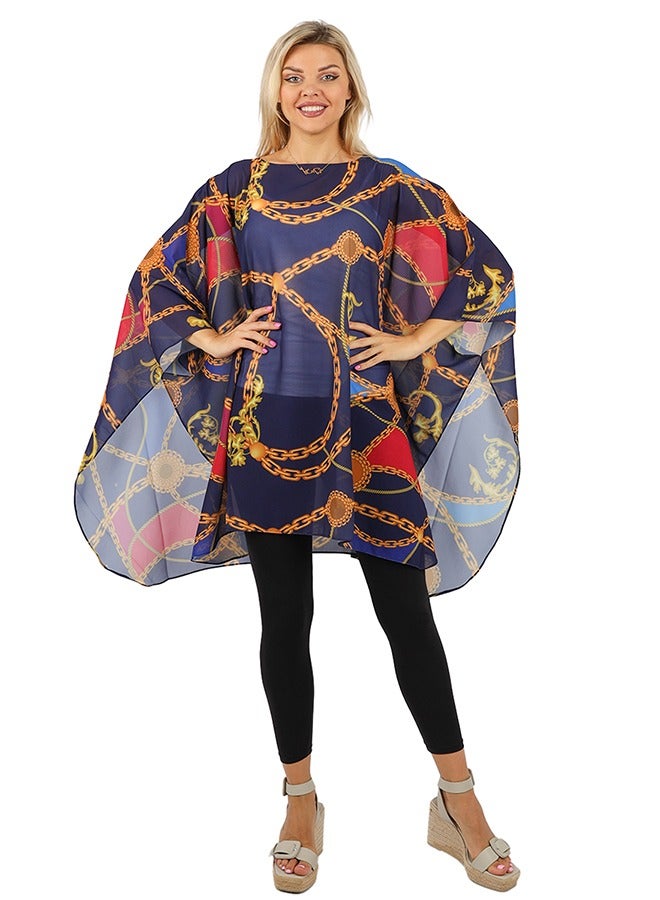 Zmurud "Chiffon Poncho - Printed "  - Image 2