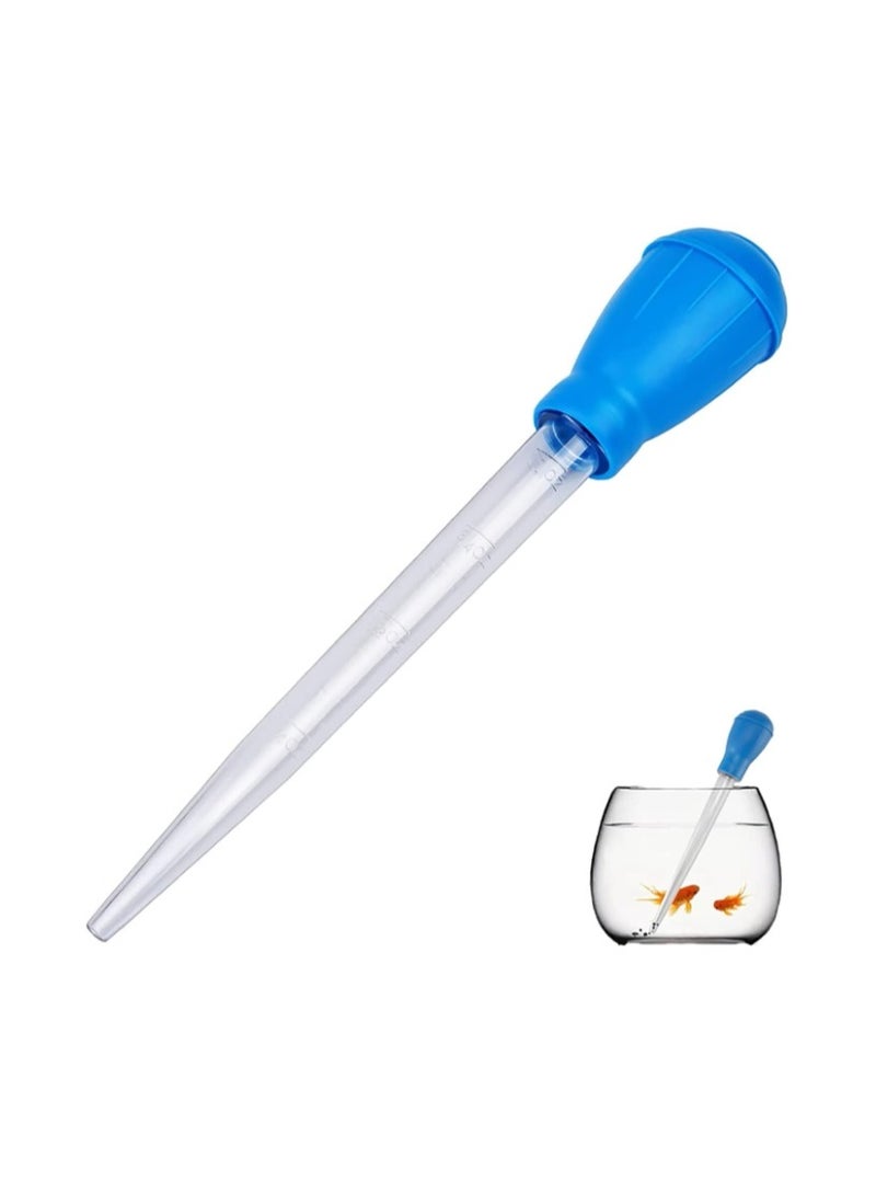 قطعتان 28 سم، مغير مياه يدوي لحوض السمك، مزيل نفايات تنظيف حوض السمك، منظف حوض السمك، وحدة تغذية المرجان، منظف الحصى، قش سائل لحوض السمك، لتنظيف نفايات الحصى - Image 2