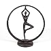 Danya B Danya B . Yoga Tree Circle Cast Iron Sculpture Modern Art Shelf DÃƒÂ©cor and Gift for Yoga and Meditation Lovers for  - Image 2