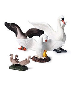 Excefore Farm Animals Goose Figurines, Simulated Farm Life Realistic Plastic Animals for Collection Educational Props Duck Toy Figurine for Kids Ages 3 and Above  - Image 1