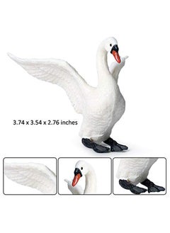 Excefore Farm Animals Goose Figurines, Simulated Farm Life Realistic Plastic Animals for Collection Educational Props Duck Toy Figurine for Kids Ages 3 and Above  - Image 2