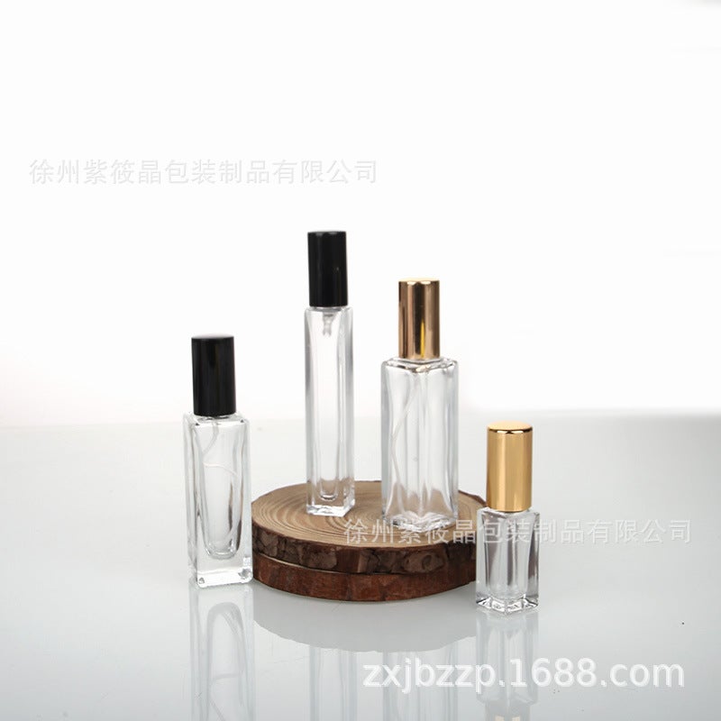 10Ml Square Perfume Bottle Clear Glass Perfume Sample Bottle Cosmetic Spray Bottle 5Ml Perfume Bottles - Image 4