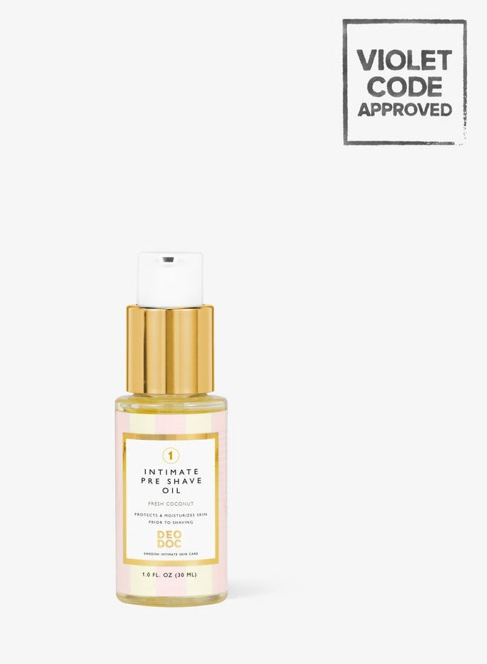 DeoDoc Intimate Pre Shave Oil - Fresh Coconut - Image 4