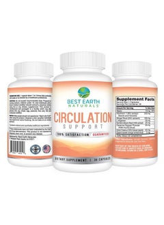 Best Earth Naturals Circulation Supplement - Balanced Formula for Optimal Circulatory Support - 30 Capsules (30-Day Supply)  - Image 2