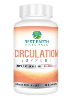 Best Earth Naturals Circulation Supplement - Balanced Formula for Optimal Circulatory Support - 30 Capsules (30-Day Supply)  - Image 1