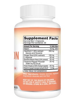Best Earth Naturals Circulation Supplement - Balanced Formula for Optimal Circulatory Support - 30 Capsules (30-Day Supply)  - Image 3