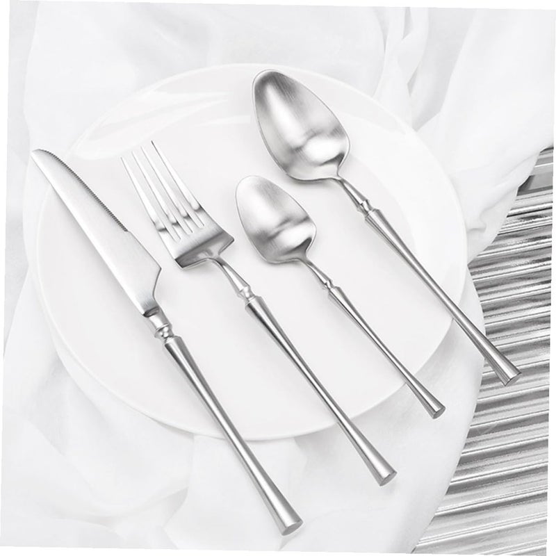 304 Stainless Steel Flatware Set 4pcs Thickened Cutlery For Western Dining Restaurant - Image 4