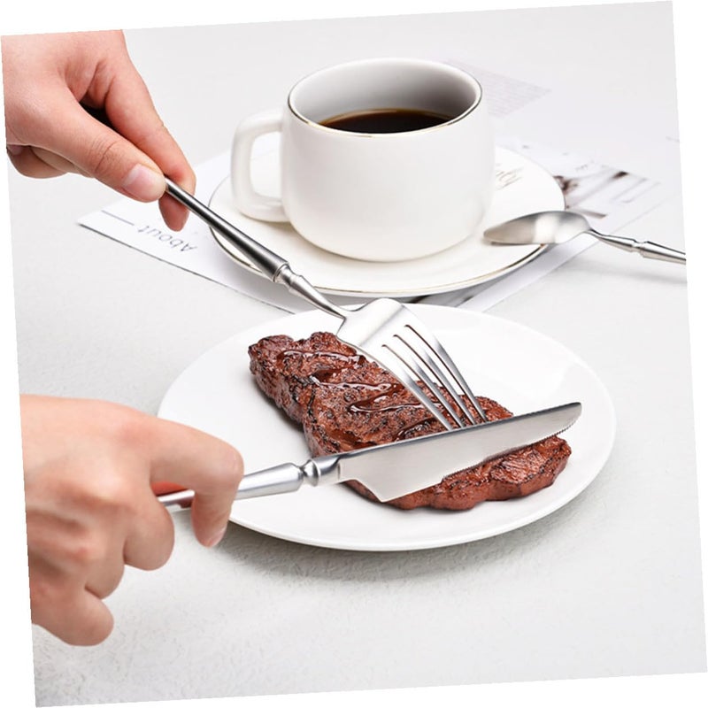 304 Stainless Steel Flatware Set 4pcs Thickened Cutlery For Western Dining Restaurant - Image 5