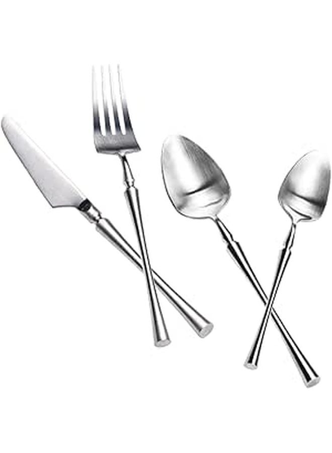 304 Stainless Steel Flatware Set 4pcs Thickened Cutlery For Western Dining Restaurant - Image 1
