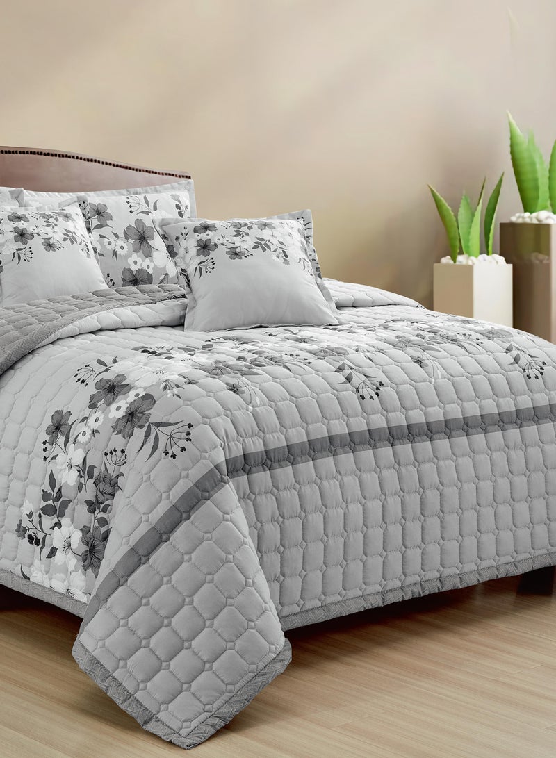 ماركه  طقم لحاف سرير نفرين وجهين مضغوط مشجر 6 قطع مقاس 240 *220 سم - Image 2