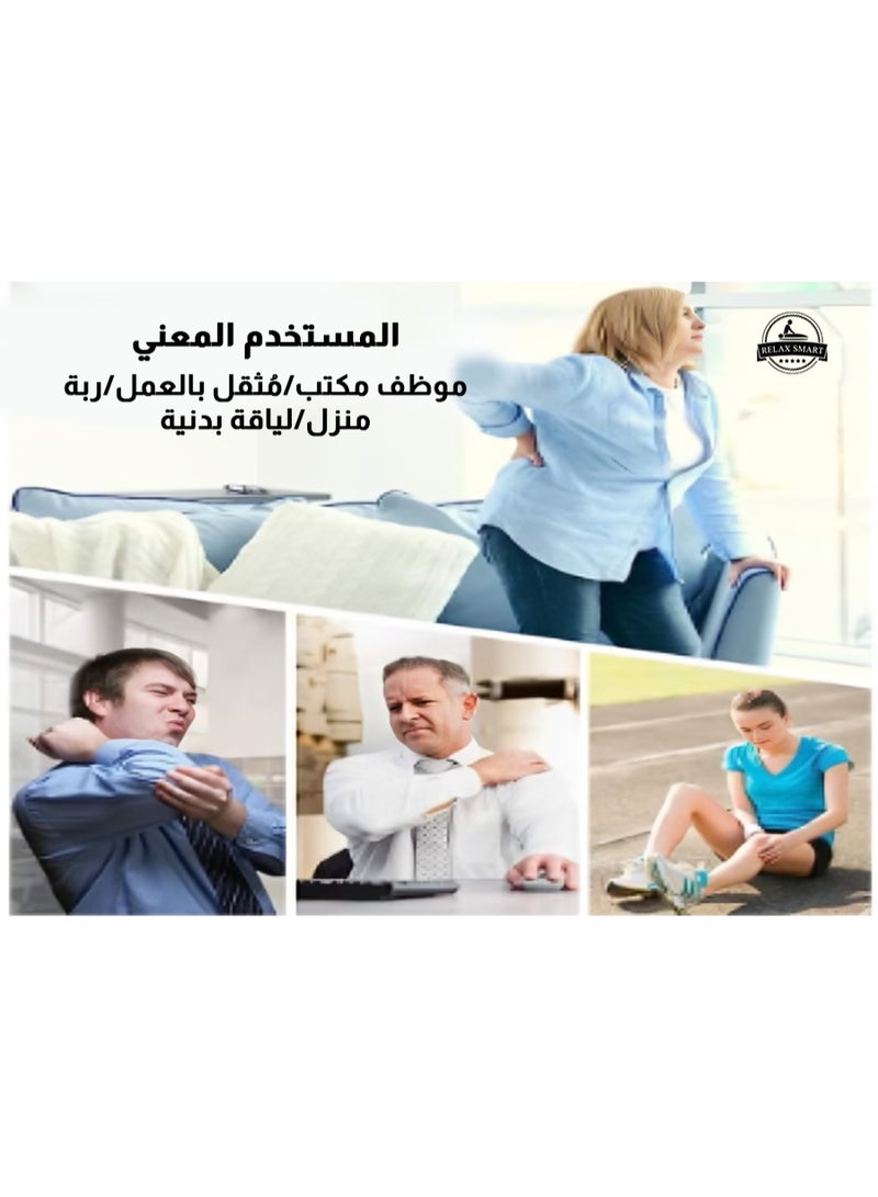 Relax Smart Dual Channel Muscle Stimulator with Adhesive Electrode Pads – Portable TENS and EMS Device for Muscle Activation and Relaxation - Image 2