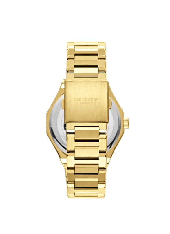 Lee Cooper Lee Cooper LC08018.130 Men's Multi Function Display Watch & Metal Strap Gold