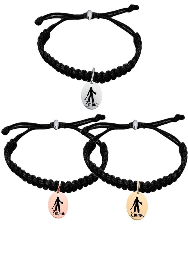 Sportybella Personalized Field Hockey Goalie Necklace, Field Hockey Goalie Gifts for Women, Teens Custom Engraved Field Hockey Goalie Pendant Name - Image 2