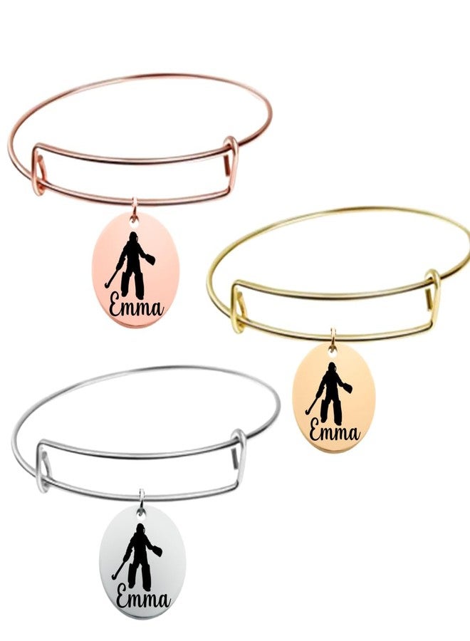 Sportybella Personalized Field Hockey Goalie Necklace, Field Hockey Goalie Gifts for Women, Teens Custom Engraved Field Hockey Goalie Pendant Name - Image 3