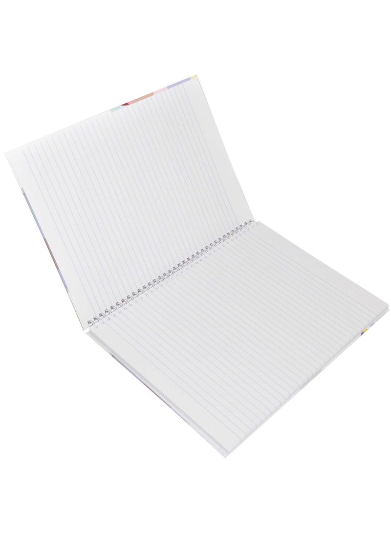 Light FIS LIGHT Pack of 5 Spiral Hard Cover Notebook, Single Line, A4, 100Sheets -LINBSA41702 - Image 3