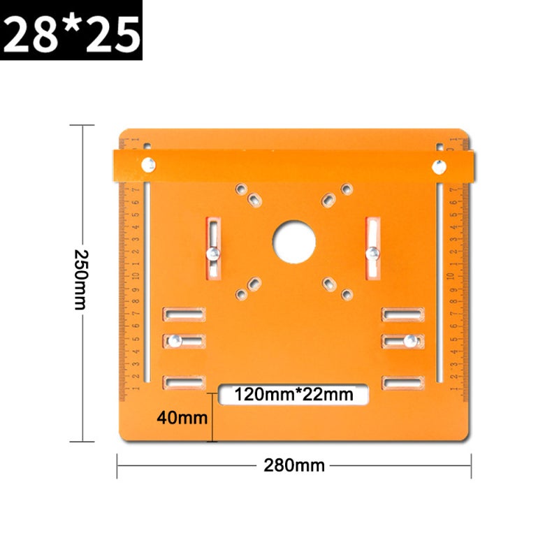 Cutting Machine Base Plate 250mm Orange Hole-free Installation - Hole Upgrading Multifunctional Base Plate for 4-inch Marble Machines Gong Machines Trimming Machines - Image 2