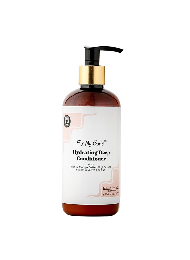 Fix My Curls 3in1 Deep Conditioner for Intense Moisture Curl Enhancer  Activator Hair Repair With Mango Butter  Honey SiliconeFree SulphateFree Suitable for All Hair Types 84 OZ 
