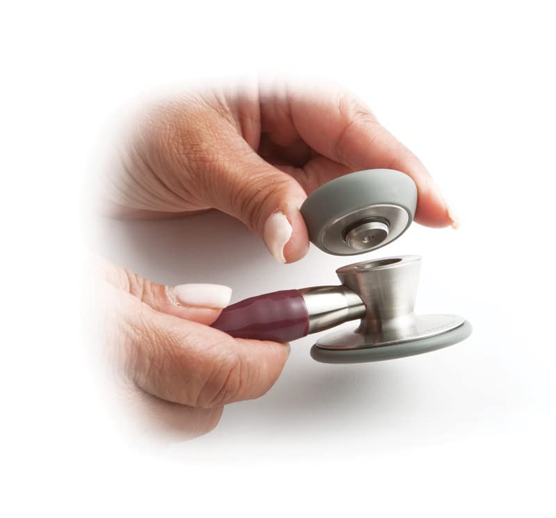 ADC Adscope 608 Convertible Clinician Stethoscope with Tunable AFD Technology, Adult Diaphragm and Adult Bell or Pediatric Diaphragm, 31 inch Length, Iridescent Metallic Caribbean - Image 4