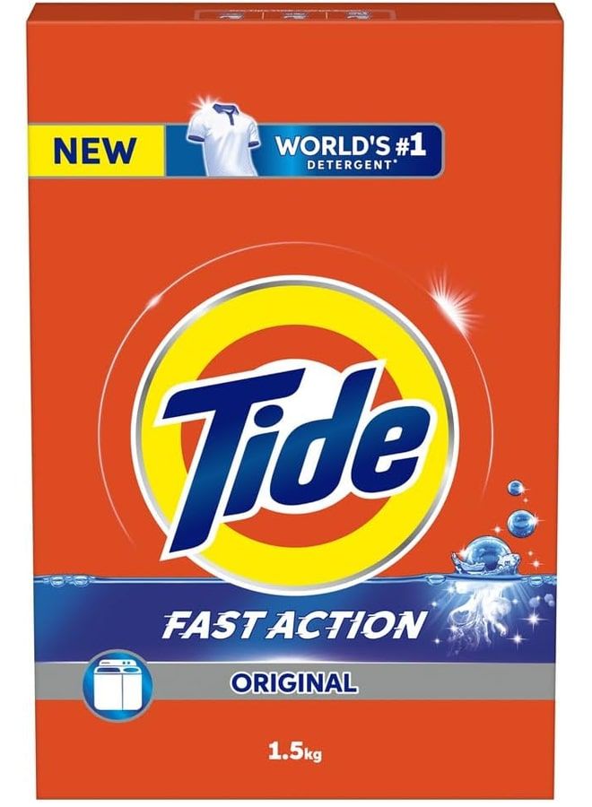 Tide Original Washing Powder 1.5Kg Blue