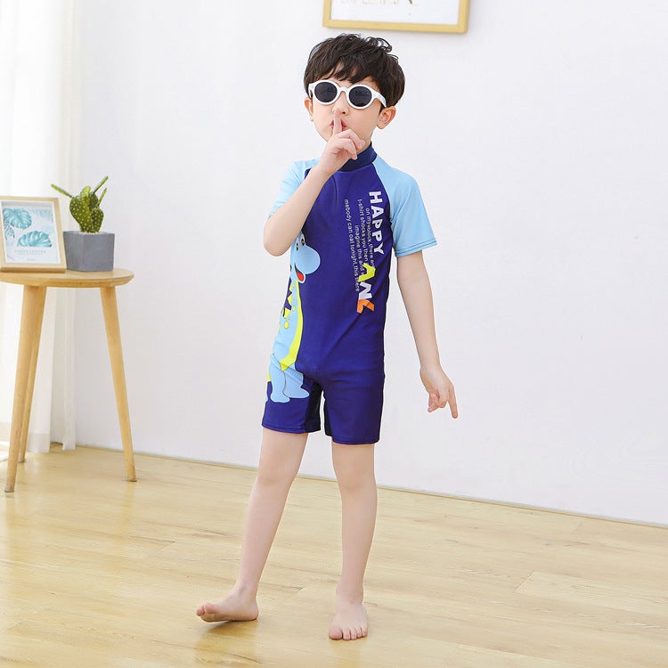 Cartoon Children'S Swimwear Cute Boys And Girls Swimwear Small And Medium Children'S One-Piece Baby Quick-Drying Swimwear - Image 3