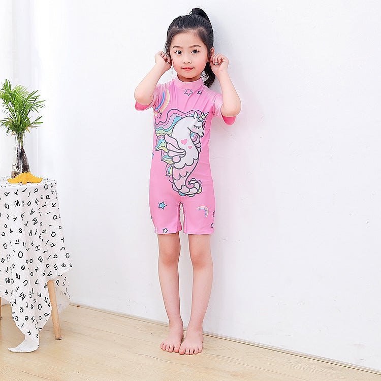 Cartoon Children'S Swimwear Cute Boys And Girls Swimwear Small And Medium Children'S One-Piece Baby Quick-Drying Swimwear - Image 5