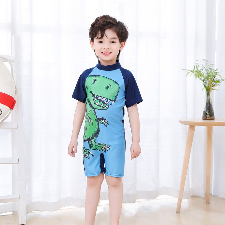 Cartoon Children'S Swimwear Cute Boys And Girls Swimwear Small And Medium Children'S One-Piece Baby Quick-Drying Swimwear - Image 1