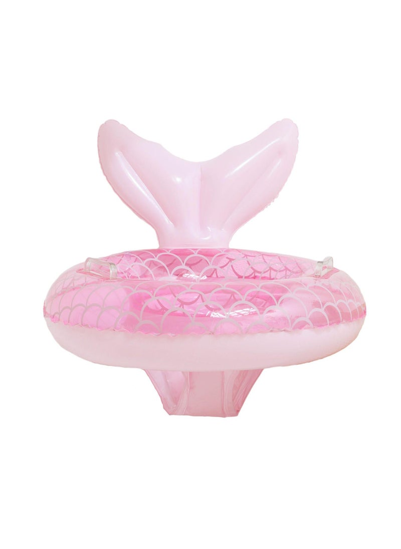 Y&D Baby Swimming Float Ring with Seat, Inflatable Children Waist Float Ring, Baby Free Swimming Ring, Safe and Durable, Pool Tool for The Age of 1-5 Years Kids,Pink-E 