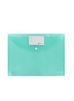 ATLAS 6-Piece Thick Document Bag Clear Green Colour  - Image 2