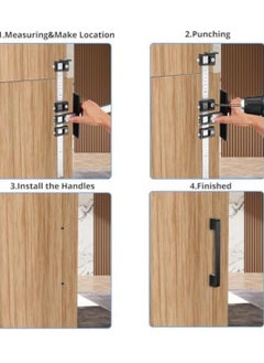 KCDMBUE Cabinet Hardware Jig Tool,Adjustable Punch Locator Drill Template Guide, Wood Drilling Dowelling Guide for Installation of Handles Knobs on Doors and Drawer  - Image 4
