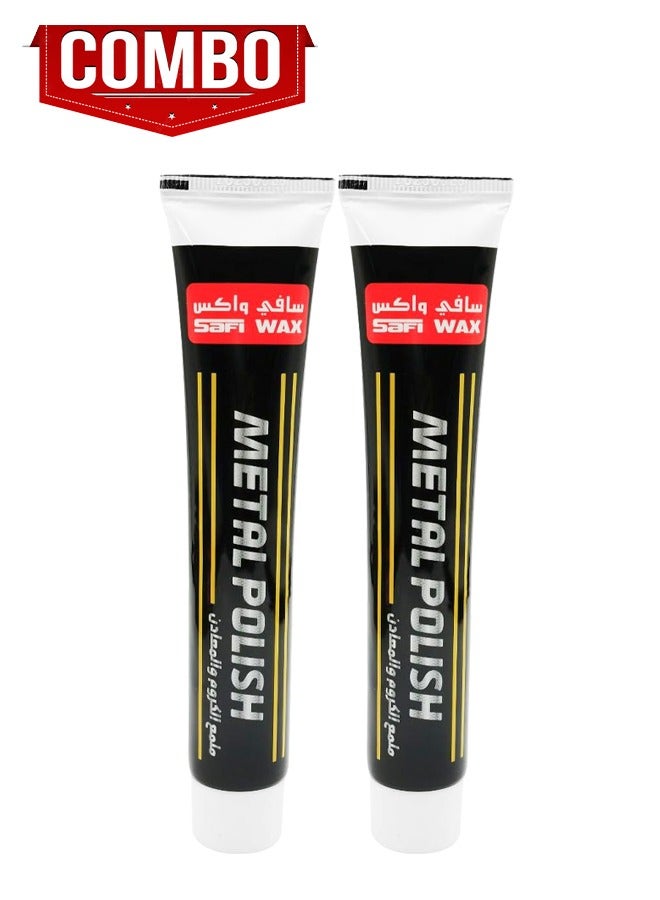 Safi WAX 2 PCS Metal Polish for Car and Home, Metal Rust and Stain Remover SAFI WAX SFW134 - 50g x2  - Image 1