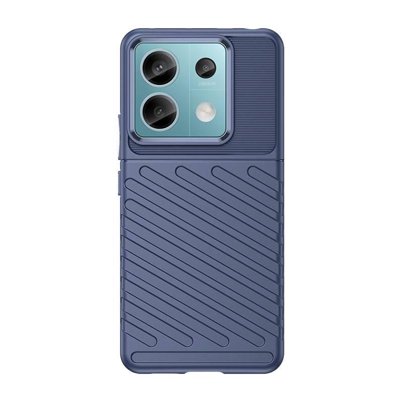 Silicone Protective Case for Redmi Note 13 with Shockproof and Drop Protection plus Shockproof plus Kickstand plus Strong Magnetic in Blue - Image 1