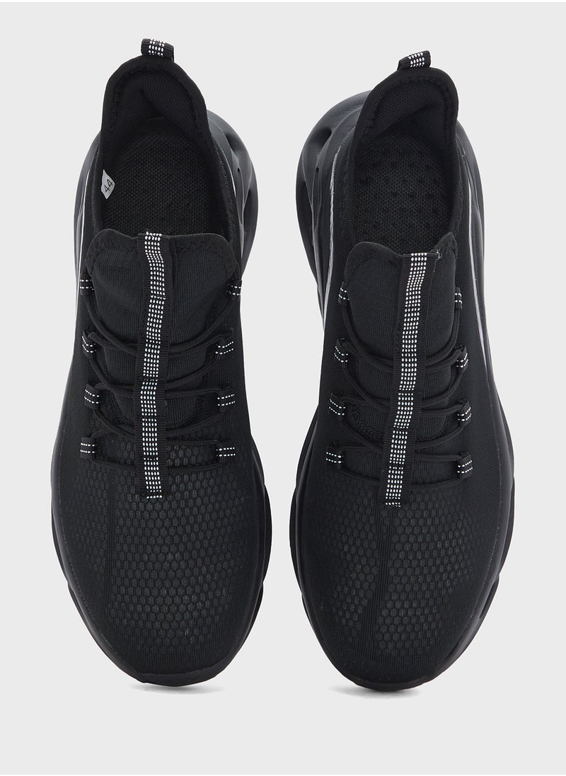 Seventy Five Elevated Outsole Knitted Sneakers  - Image 4