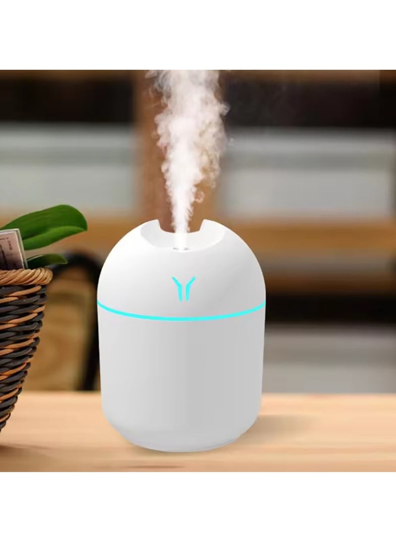Mini Air Humidifier Car Diffuser for Essential Oils Scent Air Purifier with 7 Color Night Light and 2 Mist Modes Portable Air Freshener for Car Home Room Office