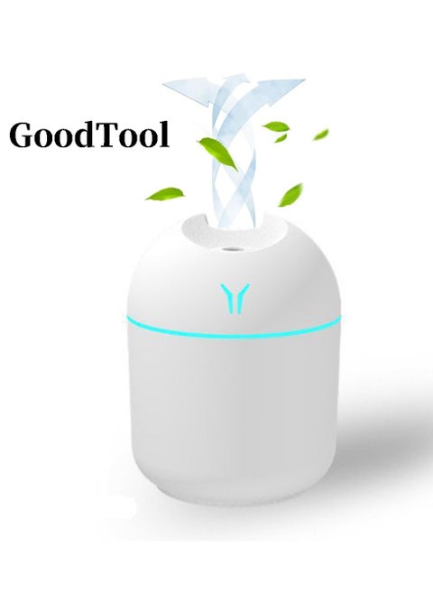 Mini Air Humidifier Car Diffuser for Essential Oils Scent Air Purifier with 7 Color Night Light and 2 Mist Modes Portable Air Freshener for Car Home Room Office
