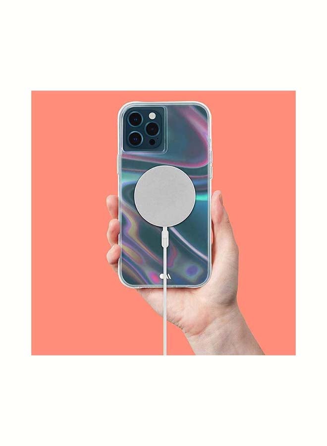 CASE-MATE Soap Bubble with MagSafe and Antimicrobial For iPhone 13 Pro Iridescent - Image 2