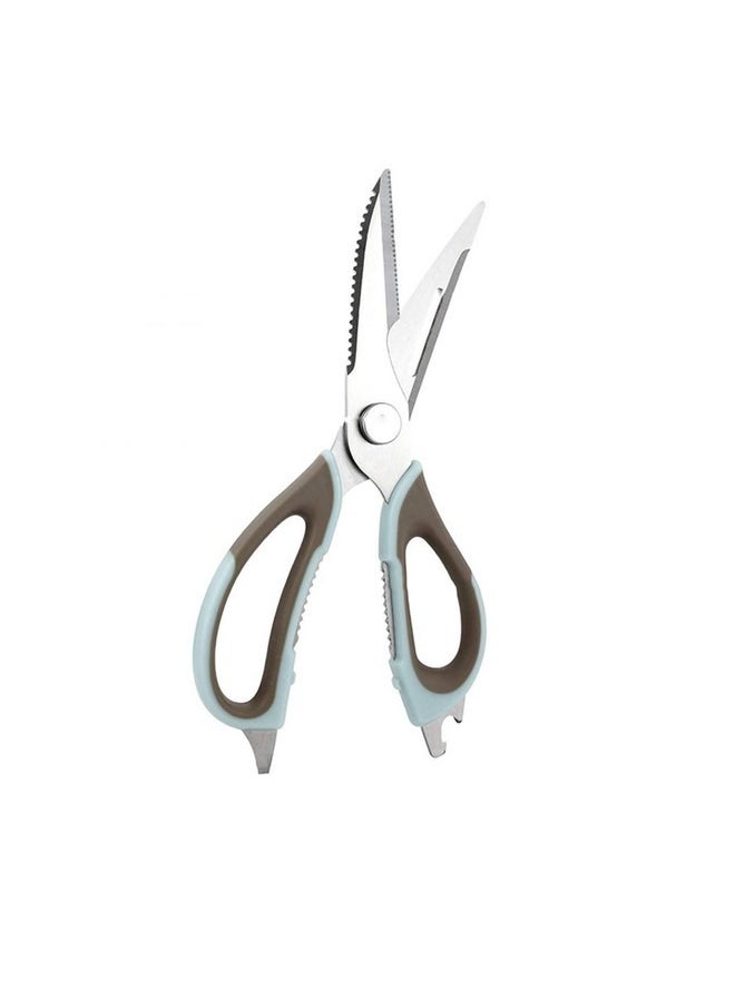 Beauenty Multipurpose Kitchen Shears Kitchen Scissors, Sturdy Stainless Steel Heavy Duty Scissors with Sheath, Food Scissors for Meats Vegetables Herbs BBQ Chicken (Blue)  - Image 2