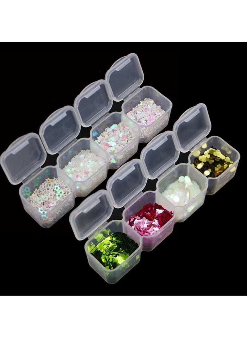 هويتك صندوق تخزين بلاستيكي شفاف ٥٦ شبكة - ٢١×١٧×٢.٥ سم - حافظة منظمة متعددة الأغراض - Image 3