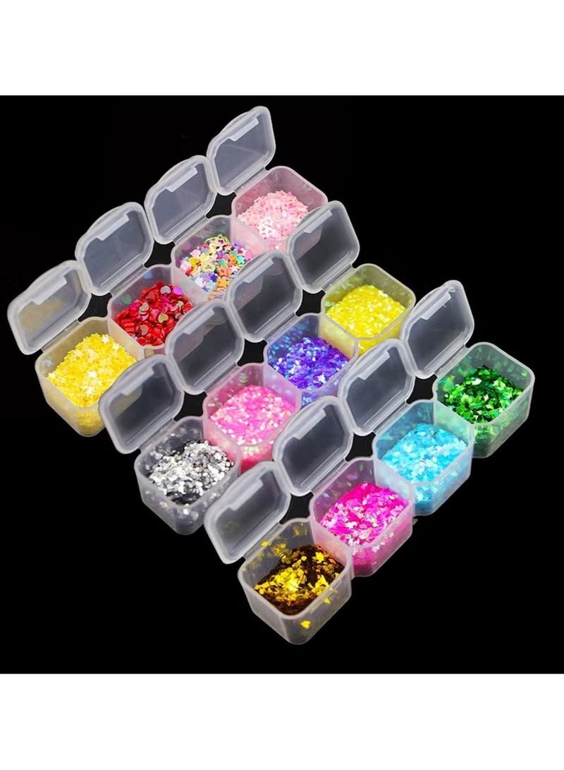 هويتك صندوق تخزين بلاستيكي شفاف ٥٦ شبكة - ٢١×١٧×٢.٥ سم - حافظة منظمة متعددة الأغراض - Image 5