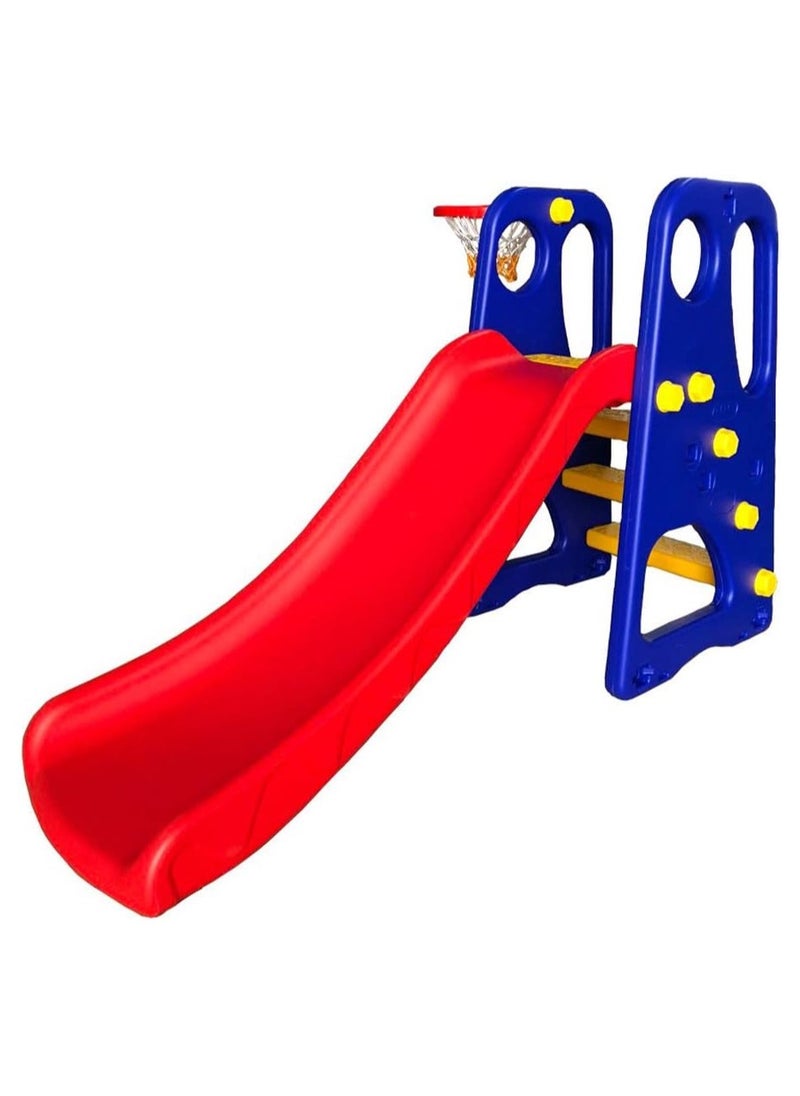 Cute ninos Kids slide with basketball basket  - Image 2
