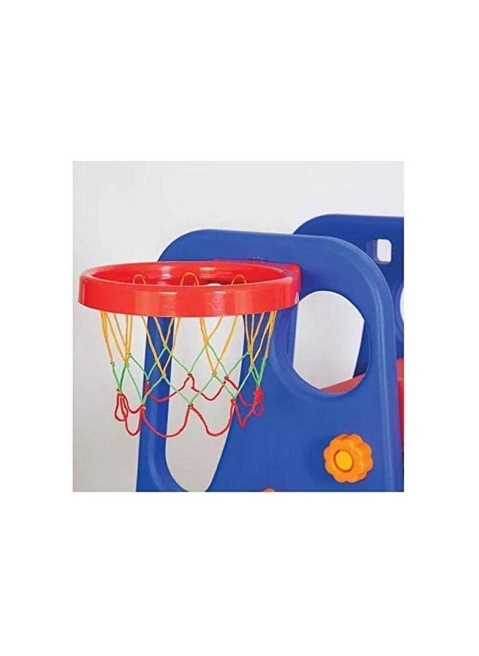 Cute ninos Kids slide with basketball basket  - Image 3