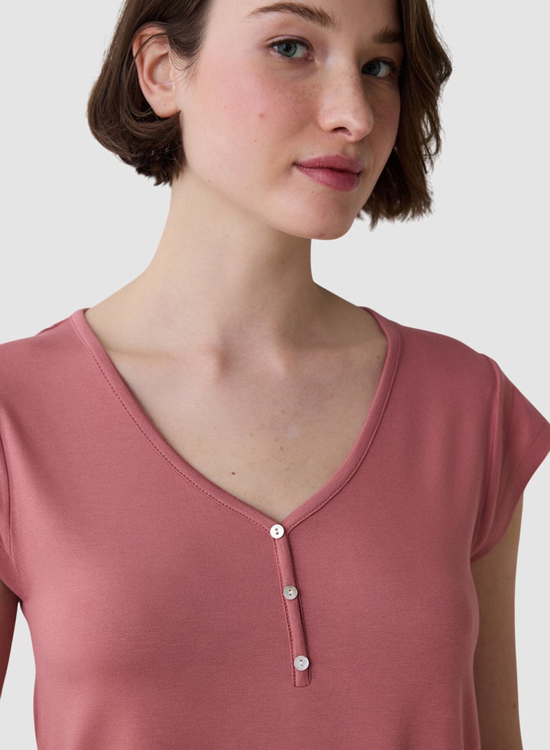 Penti Mia Capri Dusty Rose Pyjama Set - Image 4