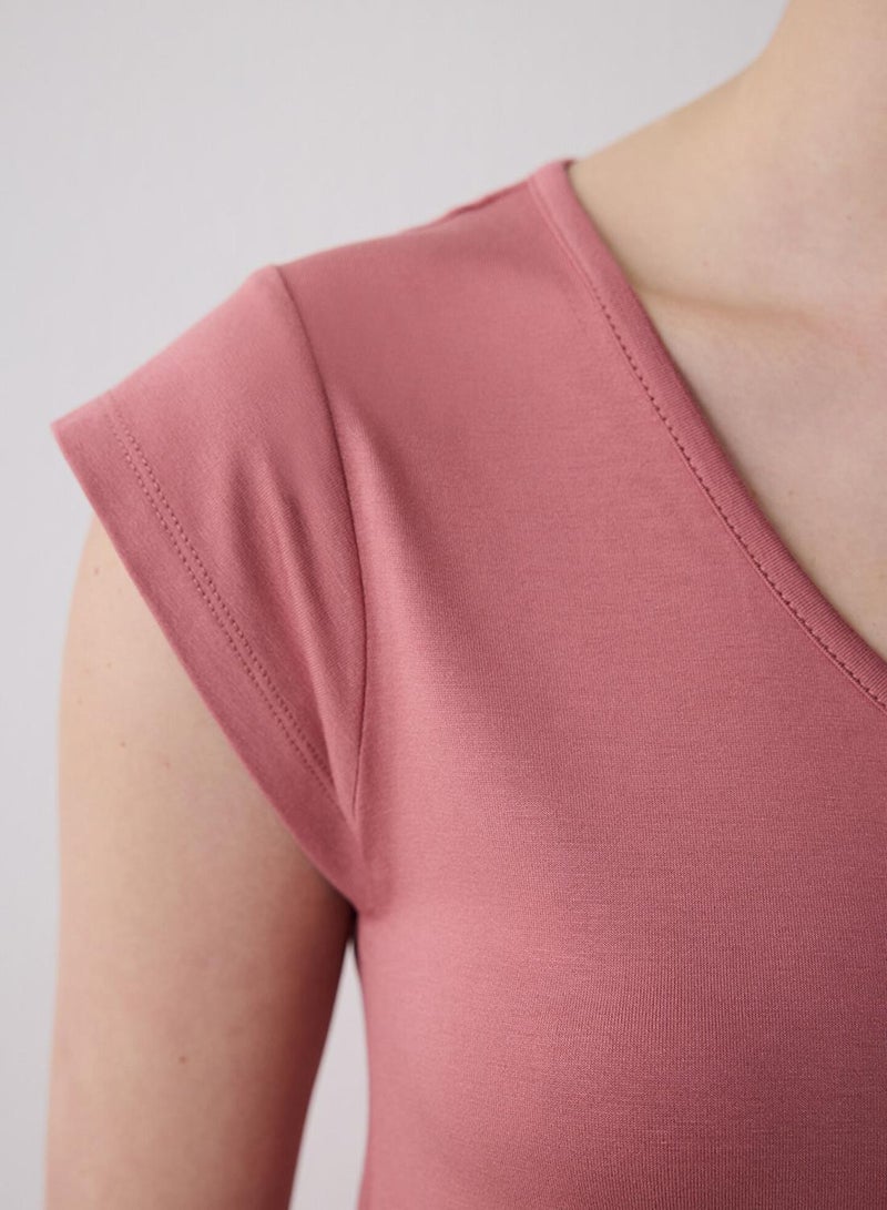 بنتي طقم بيجاما ميا كابري وردي مغبر - Image 4