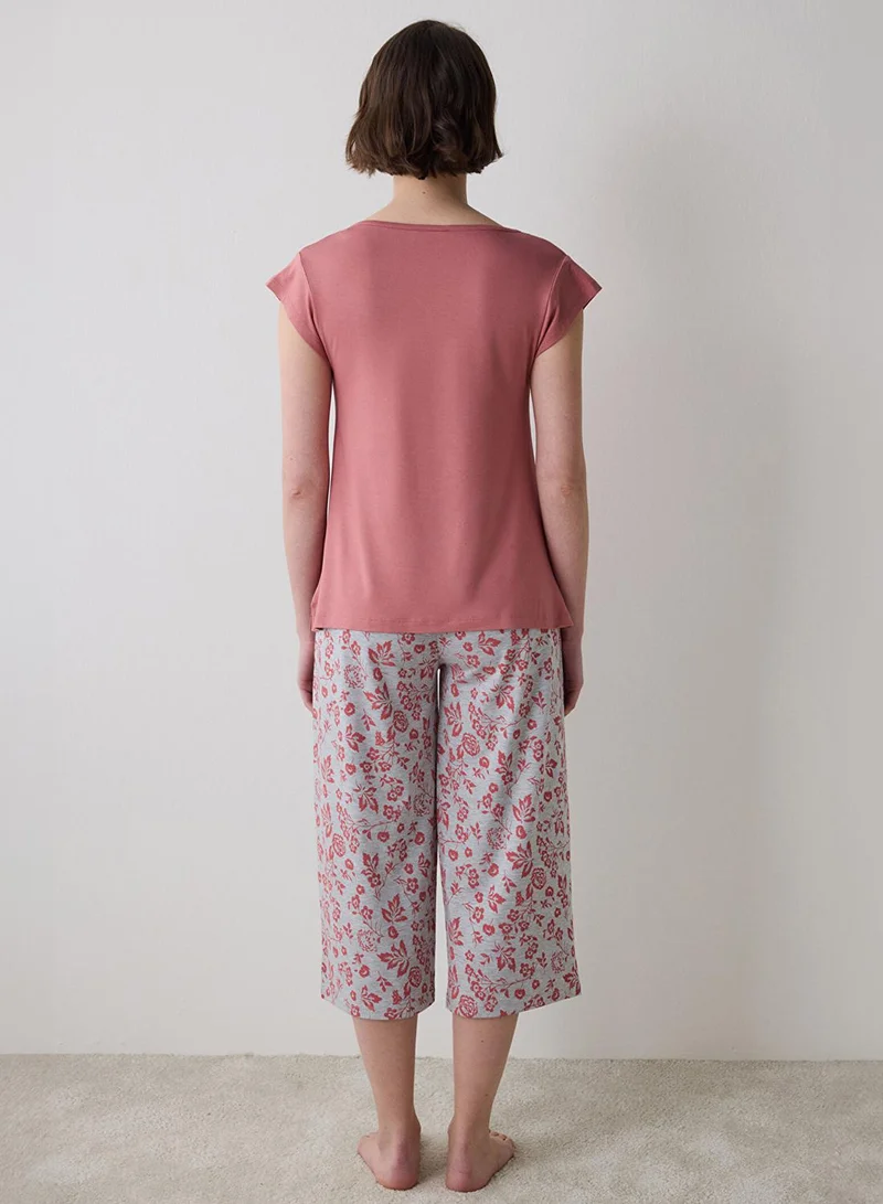 Penti Rose Penti Mia Capri Dusty Rose Pyjama Set for Women | Best Price UAE
