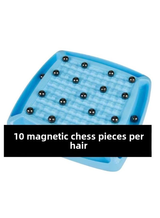 Chain Chess Table Games Parent-child Interactive Games Exercise Children's Logical Thinking Educational Toys Triangle Chess-Color:Magnetic Chess ] - Image 1