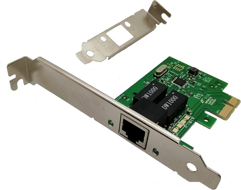 Tenext Realtek Chipset 1 Gigabits Gbps PCIe PCI Express Ethernet Network Interface Card Adapter with Low Profile Bracket for Desktop PC/Mac(No Software) - Image 1